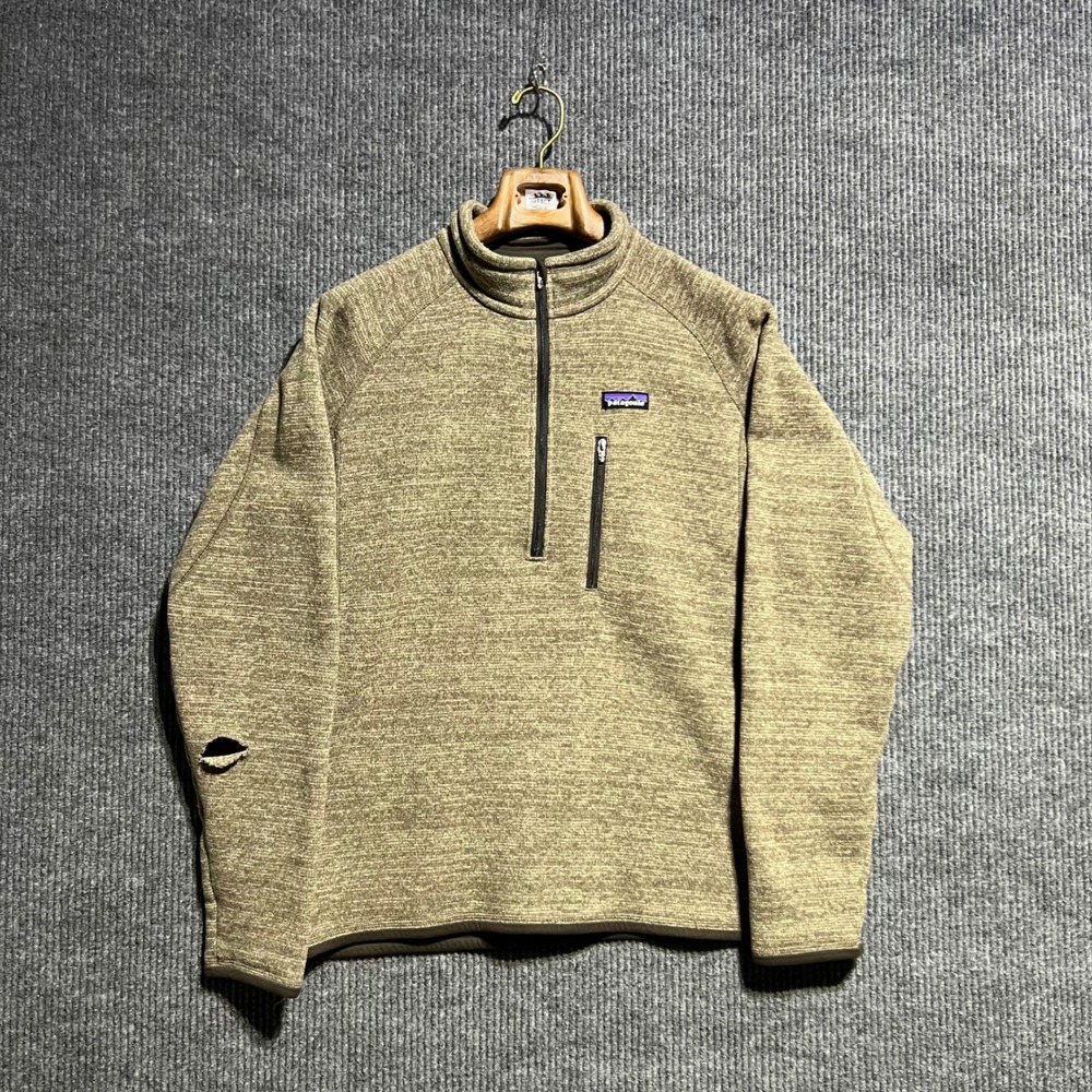 Patagonia Better Sweater 1/4 Zip Mens L Brown Fleece Pullover Hiking Gorpcore